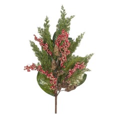 Kersttak Leaf/Berry/Pine 109 cm